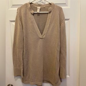 J Jill tan tunic sweater